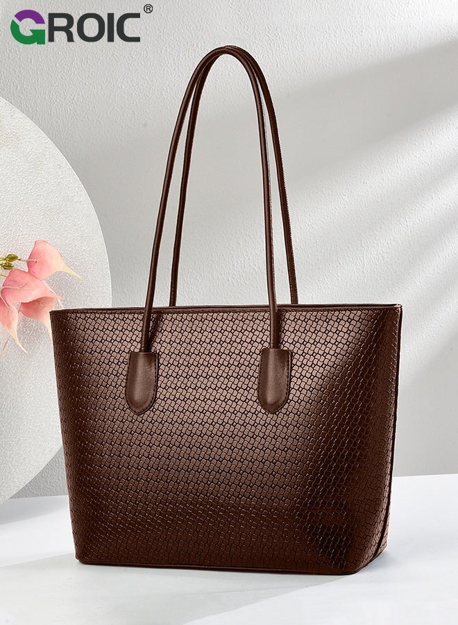 GROIC Fashion Tote Bags Shoulder Bag,Purses and Handbags for Women,Womens Totes Purse Shoulder Bags with Bear Pendant,Laptop Compartment Handbags for Business Office Work - Image 3