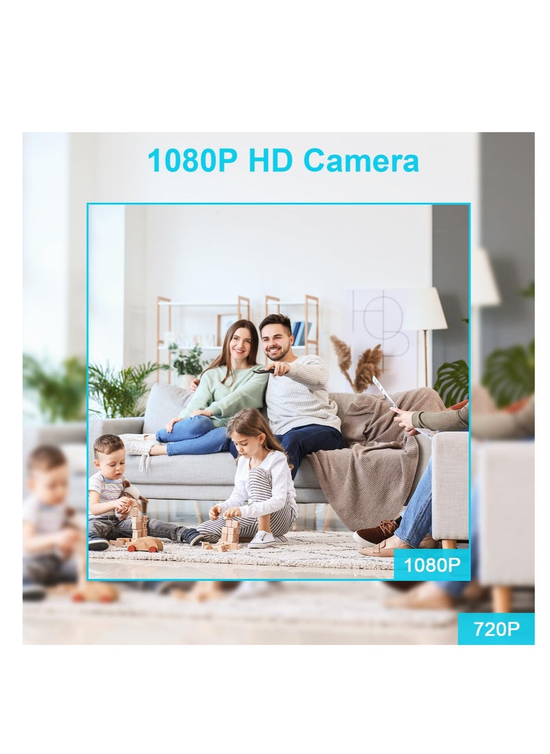 Mini Spy Camera,1080P HD Mini Camera Hidden Security Cam, Wifi Wireless Micro Nanny Cam with Audio and Video, Mini Camera with Night Vision Motion Detection for Outdoor/Indoor