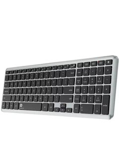 FD K602T Dual Mode Wireless 2.4G, Bluetooth Keyboard, Connect to 3 Devices, Rechargable Battery USB C Cable, Ultra Thin, Multimedia keys  - Image 4