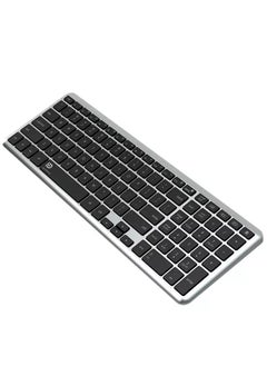 FD K602T Dual Mode Wireless 2.4G, Bluetooth Keyboard, Connect to 3 Devices, Rechargable Battery USB C Cable, Ultra Thin, Multimedia keys  - Image 5
