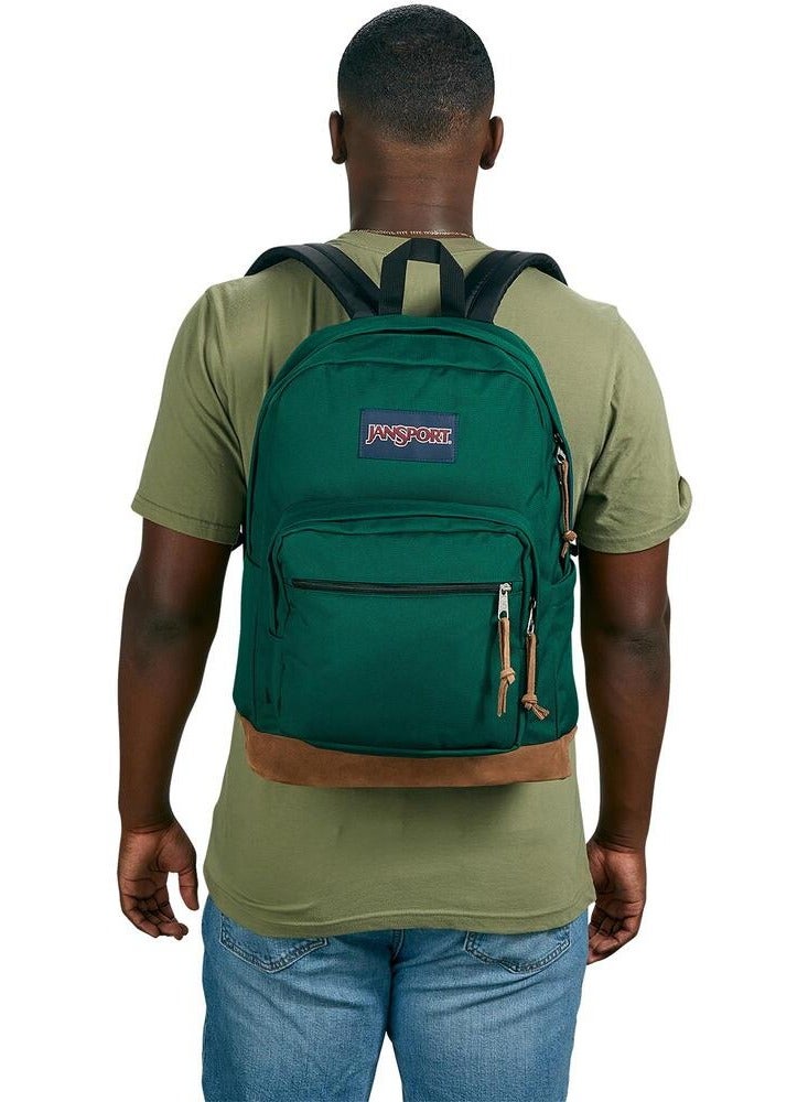 JANSPORT 【School season】Classic Colorful School Bag with Leather Computer Compartment Must-Have Back-to-School Travel Bag Laptop Bag for Students  - Image 4