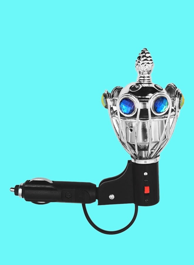 3XR Car Crown Design Air Freshener with LED Light & Plug-in Power - Image 1