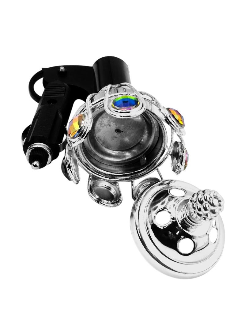 3XR Car Crown Design Air Freshener with LED Light & Plug-in Power - Image 4