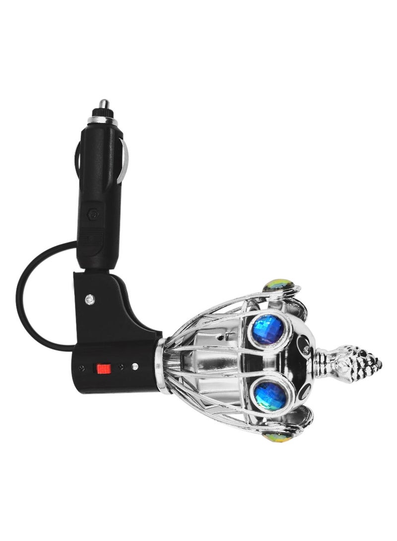 3XR Car Crown Design Air Freshener with LED Light & Plug-in Power - Image 3