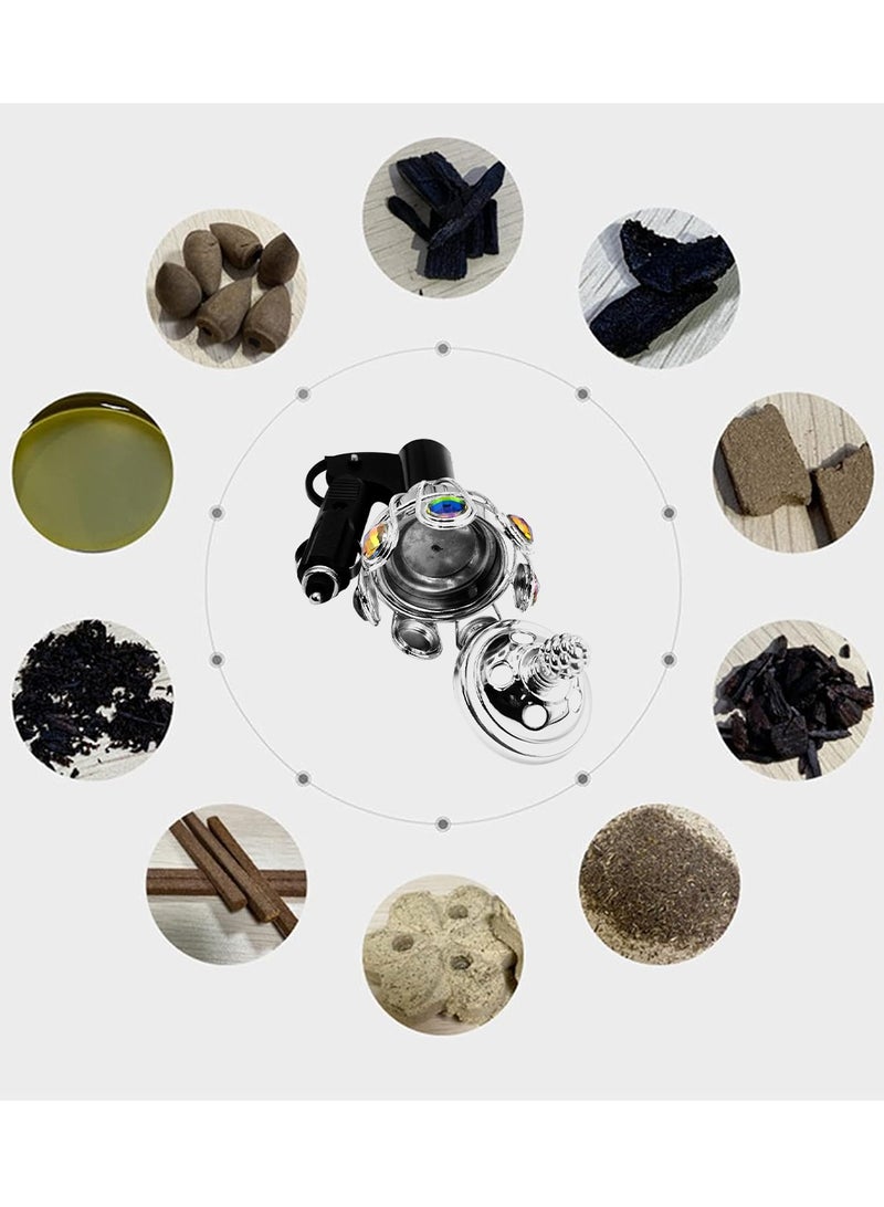 3XR Car Crown Design Air Freshener with LED Light & Plug-in Power - Image 2