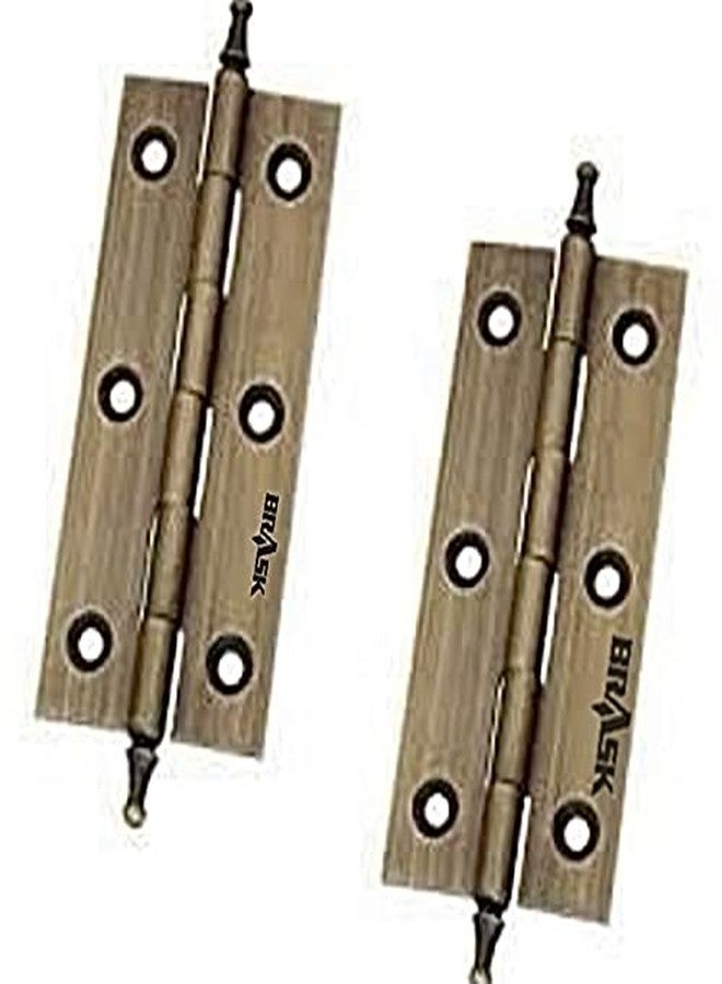 BRASK "BRASK" Brass Temple Hinges 3x3/4x3/4x3/32 Antique Finish (12PCS) - Image 1