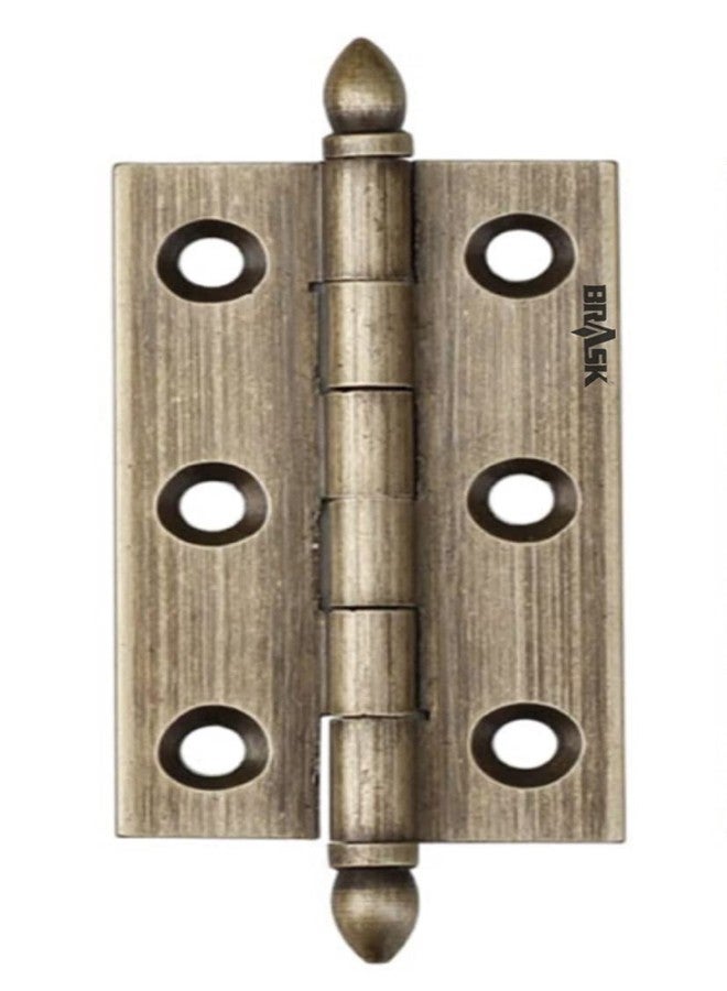 BRASK "BRASK" Brass Temple Hinges 3x3/4x3/4x3/32 Antique Finish (12PCS) - Image 2
