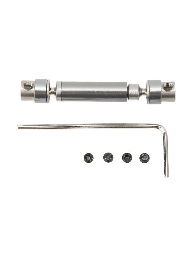Thoraya RC Drive Shaft Steel Metal Mid Drive Shaft RC Car Accessories for Axial 1/24 for SCX24 Climbing Car 45‑60mm Titanium Color  - Image 1