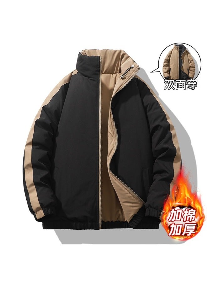 New Winter Trendy Brand Reversible Cotton Outwear For Men And Women, Windproof, Thickeneded And Warm, Loose Cotton Jacket For Couples