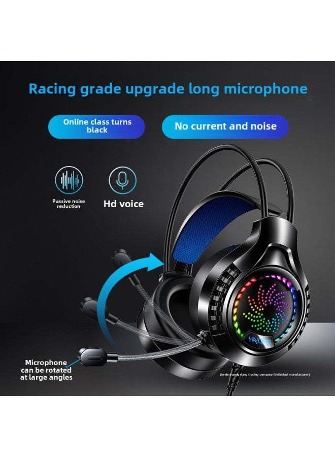 Silver Carving Q7 Computer Headset Headset Wired E-sports Game Headset With Microphone Desktop Notebook Audio-Color:Official Standard Configuration-[q Seven Pink] Usb7.1 Channel  - Image 4