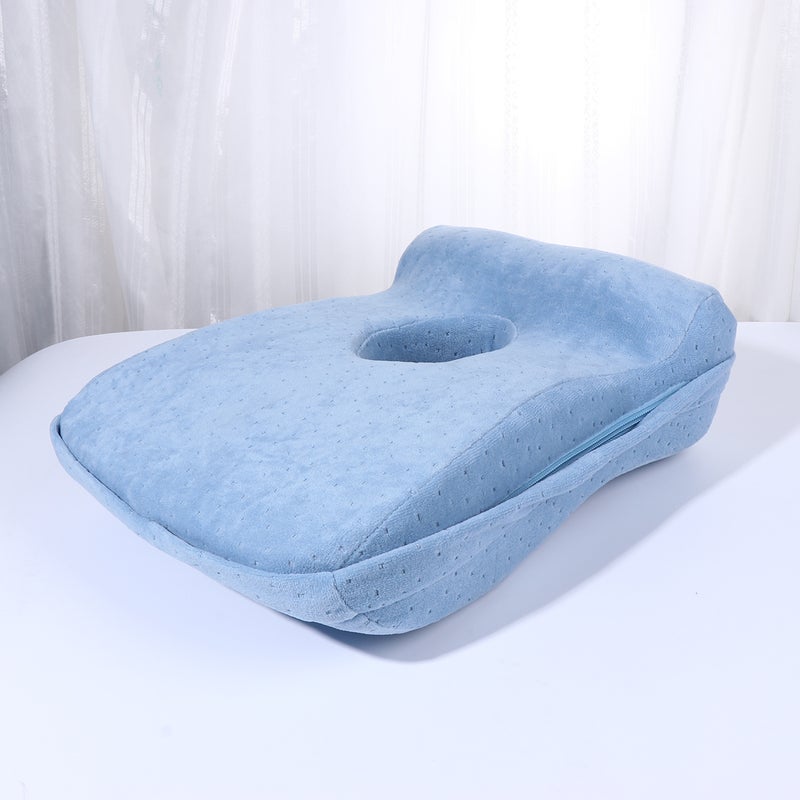 Breathable Sleeping Pillow Neck Cushion Throw Pillow for Travel (Sky- ) - Image 4