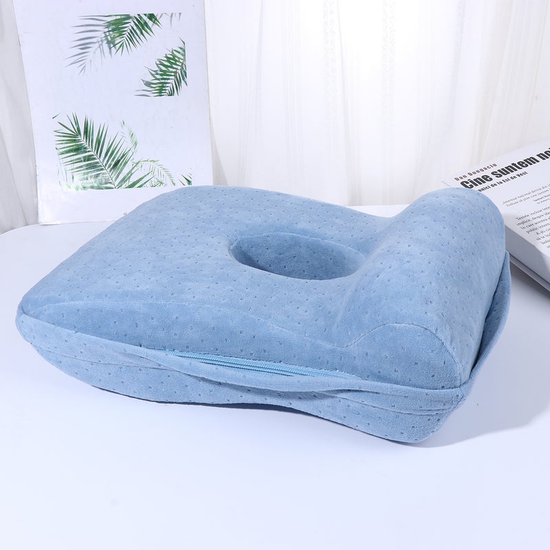 Breathable Sleeping Pillow Neck Cushion Throw Pillow for Travel (Sky- ) - Image 5