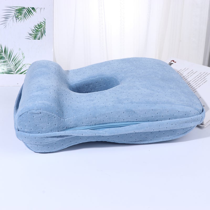 Breathable Sleeping Pillow Neck Cushion Throw Pillow for Travel (Sky- ) - Image 1