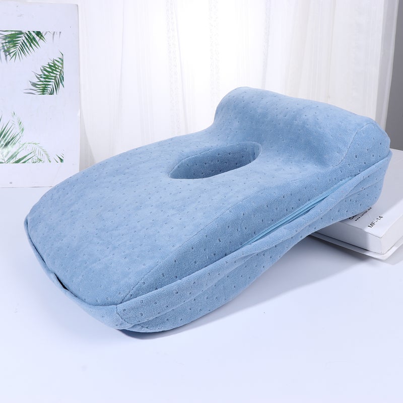 Breathable Sleeping Pillow Neck Cushion Throw Pillow for Travel (Sky- ) - Image 2