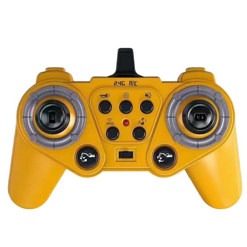 شاحنة هندسية مع حفارة صفراء مقاس 1/12 مع ريموت كنترول - QH9001-2 - Image 4