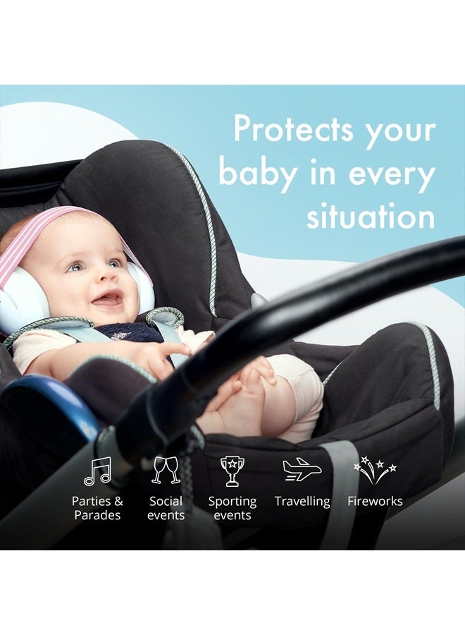 Alpine حماية أذن مافي للأطفال والرضع حتى 36 شهرًا - معتمدة من CE و ANSI - سماعات أذن لتقليل الضوضاء - سماعات رأس مريحة للأطفال ضد تلف السمع وتحسين النوم - وردي - Image 5