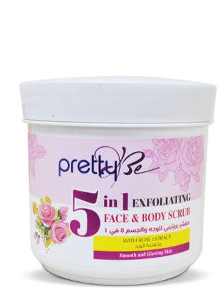 5 in 1 Exfoliating Face & Body Scrub with Rose Extract, Smooth and Glowing Skin - 550ml - pzsku/Z3C37EC3001AE42E88E27Z/45/_/1690908820/f441353c-cea8-467d-b2b6-19a0b55dd9fa