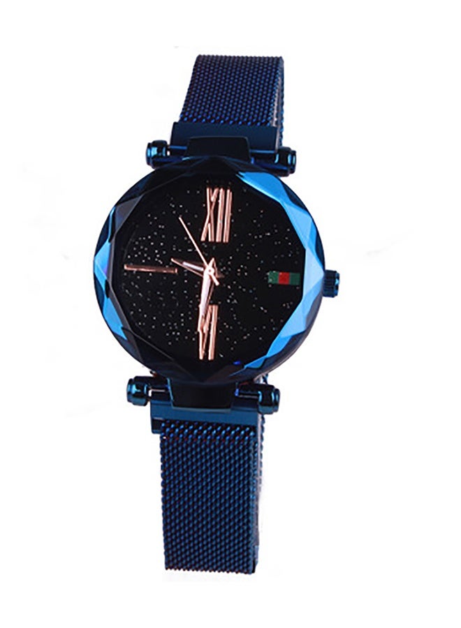 Sharpdo Women's Star Magnet Network Quartz Watch - 36mm Case with Magnetic Interchangeable Star Straps Mineral Glass - Water Resistance 3ATM, Luminous Markers - for Casual, Party & Fashion Wear - Image 2