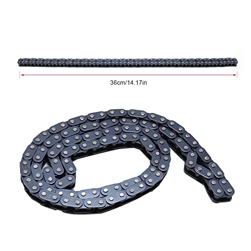 DUZFOREI دوزفوري T8F 54T مسنن خلفي مع سلسلة T8F 116 حلقة وماستر لينك لمحرك 47cc 49cc 2-ستروك دراجة نارية صينية للأطفال ميني موتو سكوتر غاز ATV كواد بيت دراجة ترابية - Image 3