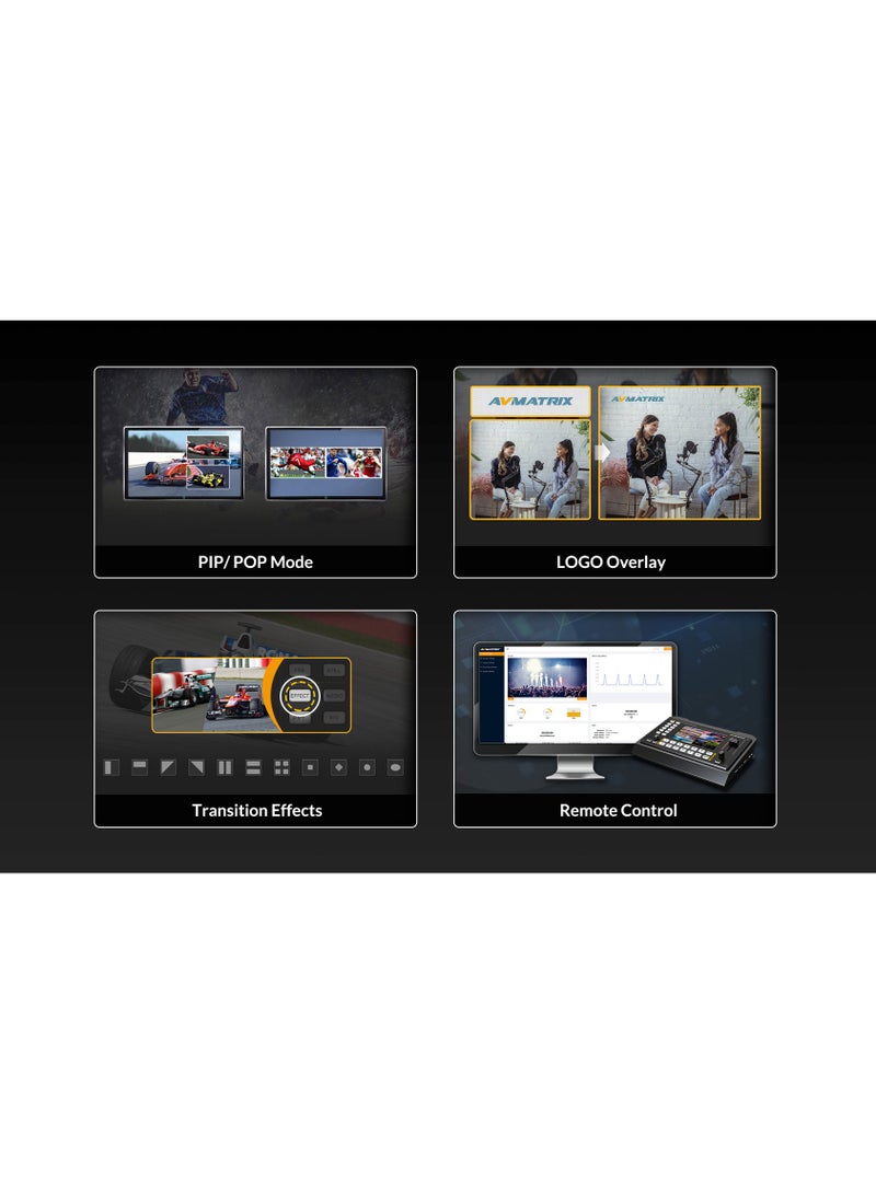 AVMATRIX SHARK S6 6-CH HDMI/SDI Video Switcher - Image 2