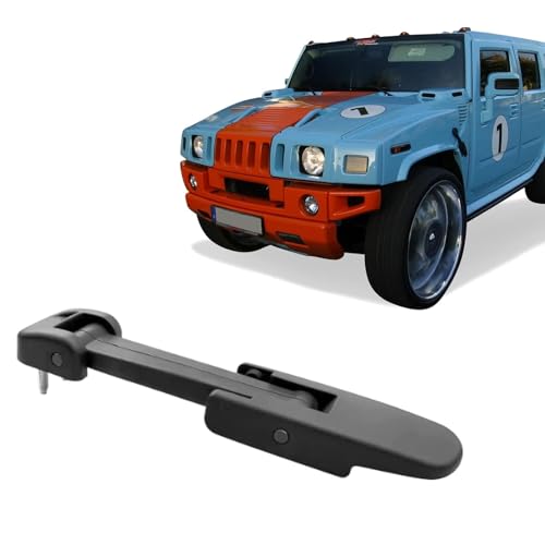 BENXUTO Hood Latch Compatible with Hummer H2 Chevy Kodiak GMC TopKick 2003 2004 2005 2006 2007 2008 2009 Black Front Hood Latch GM 15097841 - Image 5