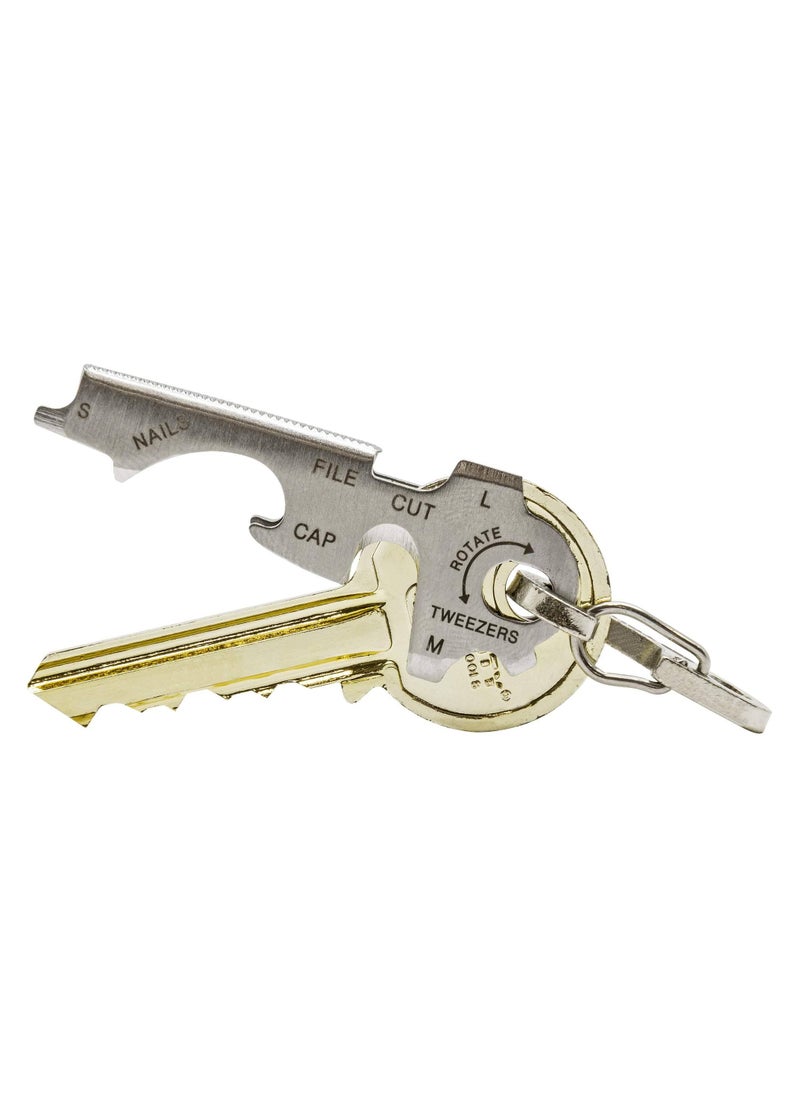 Generic - Multifunction EDC KeyTool 8-in-1 Keyring Multi-tool, True Utility - ٍSilver - Image 1