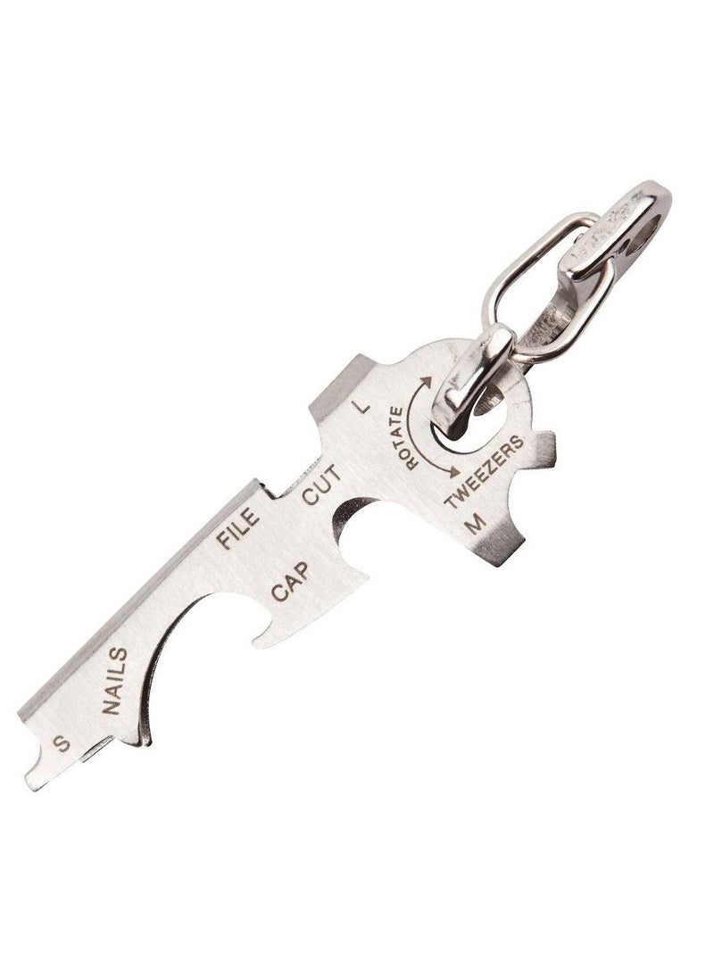 Generic - Multifunction EDC KeyTool 8-in-1 Keyring Multi-tool, True Utility - ٍSilver - Image 1