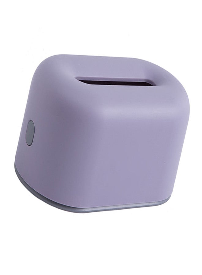 Nordic Ins Plastic Tissue Box Simple Paper Holder Dispenser Home Storage Case for Home Dormitory Bedroom Coffee Table Restaurant Light Purple - Image 3