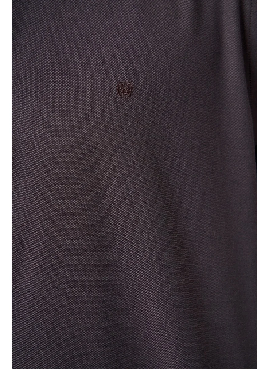 Bisse Men's Regular Fit Sports Shirt Dark Brown GM23K232058_D12