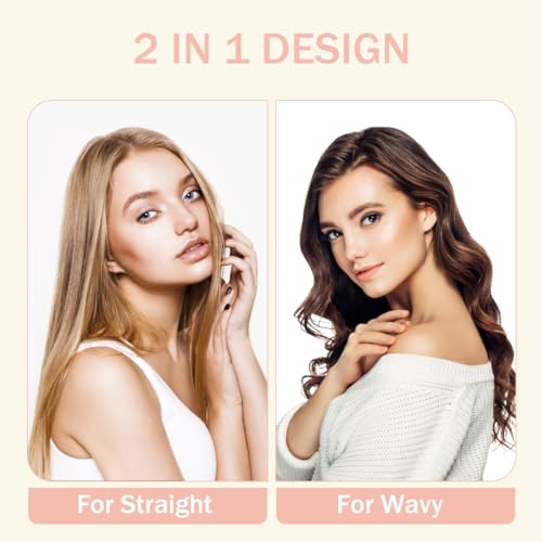 K&K Pro Thermal Brush Creates Blowout Look, 1 3/4 Inch Ionic Heated Round Comb Makes Hair Smoother, Dual Voltage, Thermal Round Brush Effortlessly Achieves Gorgeous Curls, 30S Fast Heating - Image 4