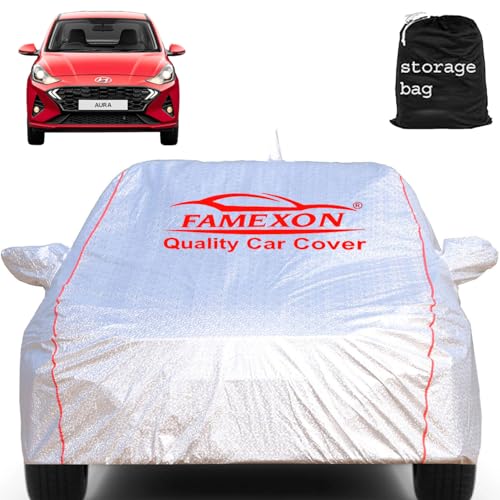 FAMEXON Aura Car Cover Waterproof with Free Bag and All Weather for Car Cover,100% Waterproof Outdoor Car Covers Rain Snow UV Dust Protection. Custom Fit - Image 1