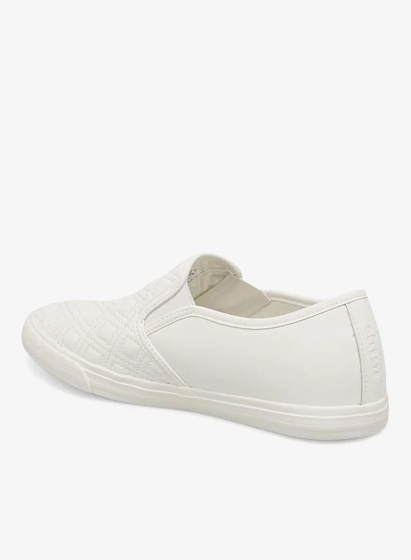 Celeste WHITE Quilted Slip-On School Loafers for Women | Best Price UAE