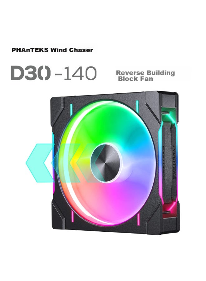 Phanteks D30 Building Block Version Anti-leaf 14cm Case Water Cooling Radiator Argb Temperature Control Fan - Image 1