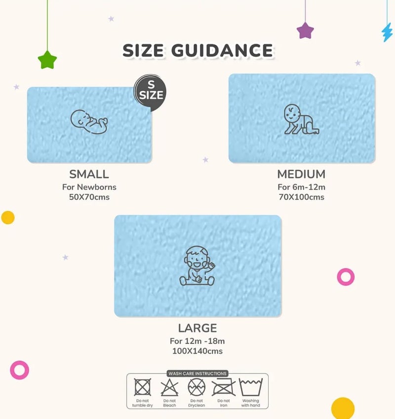 AP Waterproof Quick Dry Sheet for Baby| Bed Pad Anti-Piling Fleece Extra Absorbent Washable Matress Protector| Baby Bed Protector Sheet for Toddler Children (Grey, Medium)  - Image 2