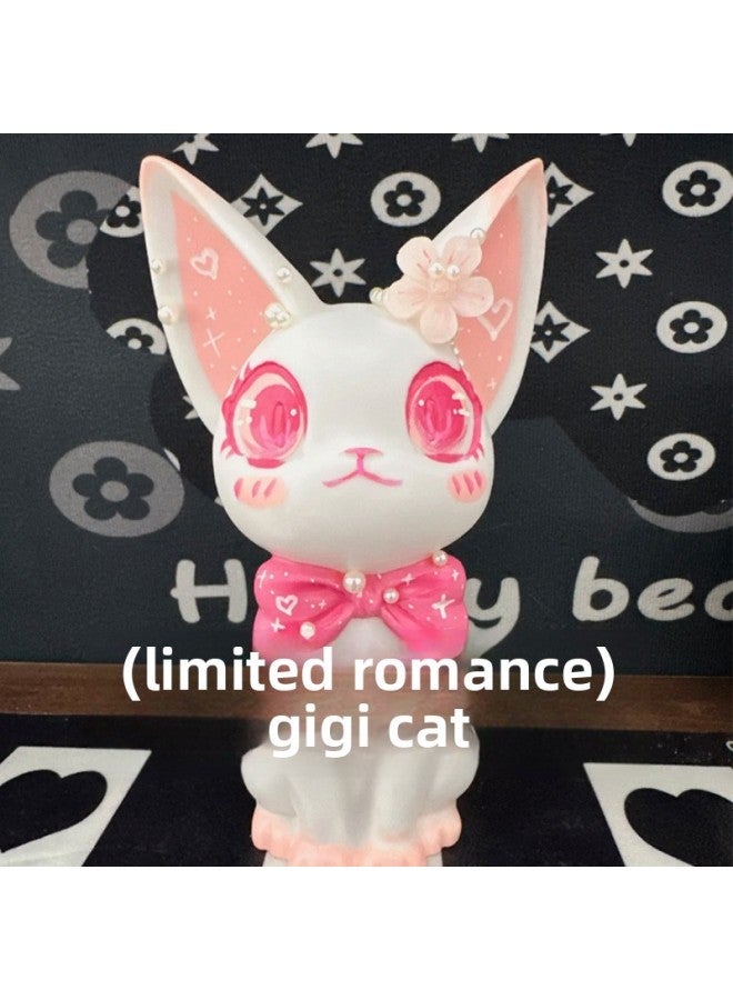 Jiji Cat Plaster Doll Coloring Diy Piggy Bank Little Red Book Net Red Sanliou Large White Embryo One-piece Delivery-Color:[real Gypsum] Backpack Beaver-free Coloring Set - Image 5