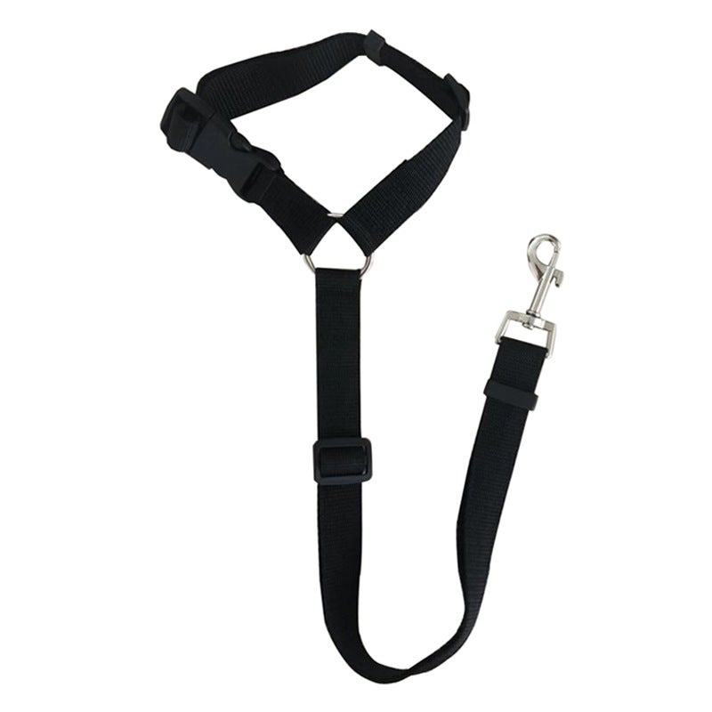 Loquat 2-in-1 Dog Lead Car Safety Belt Black