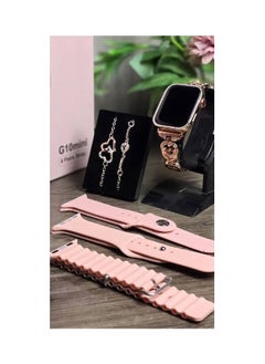 Haino Teko A women's watch with 4 interchangeable shoes + 2 gift bracelets, featuring the G10MINI watch 42mm AMOLED screen 4 replacement bands + 2 gift bracelets Make phone calls directly from the watch. Receive notifications from different applications. Heart rate monitoring.  - Image 2