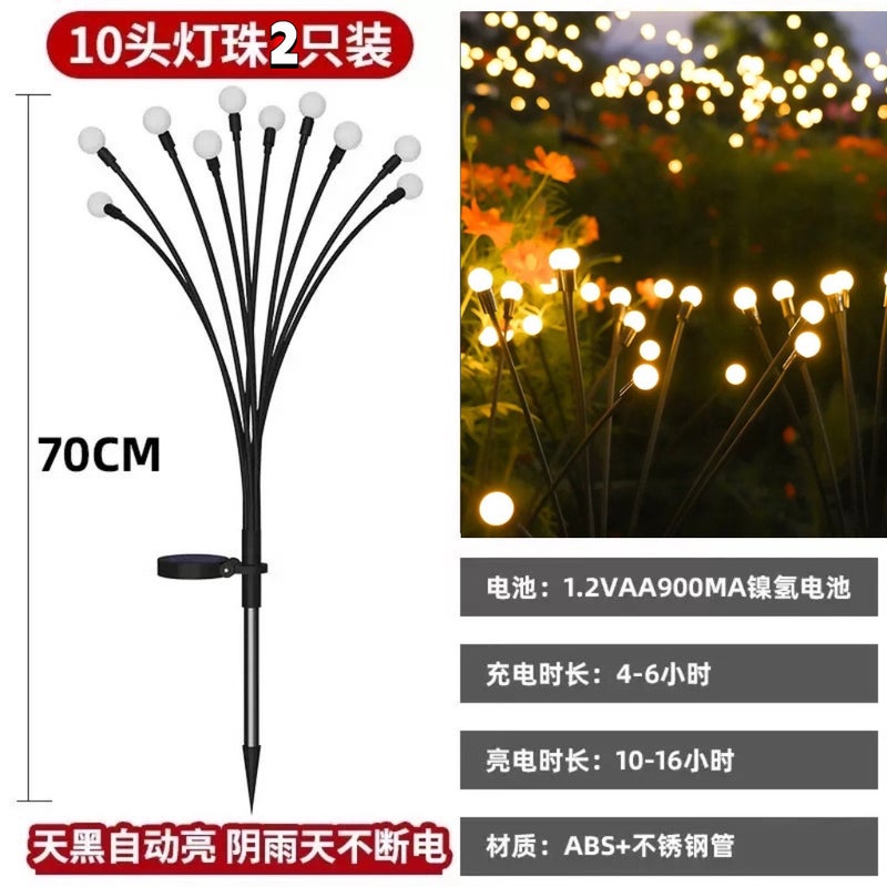 Solar-Powered Garden Lights - Waterproof Outdoor Decorative Lamp for Lawn, Patio, and Yard