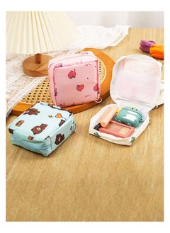 KHAJUL Sanitary Napkin Storage Bag, Feminine Menstrual Pad Bag for Teen Girls Women Ladies (Pink)  - Image 3