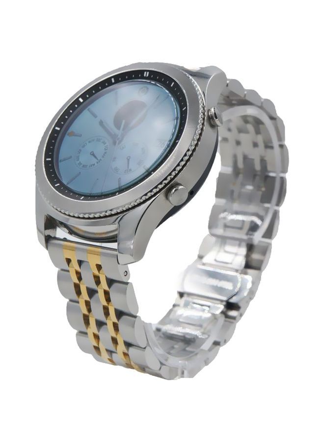 NIBEMINENT Replacement Band For Samsung Gear S3 Frontier/Classic Silver/Gold - Image 2