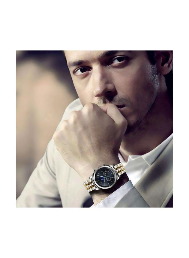 NIBEMINENT Replacement Band For Samsung Gear S3 Frontier/Classic Silver/Gold - Image 4