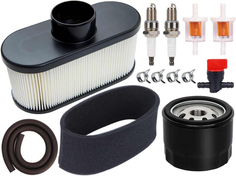 HOODELL FR691V Tune Up Kit for Kawasaki FR651V FR730V FS481V FS541V FS600V FS730V Engine Lawn Mower Tractor, Replace 49065-7007 Oil Filter 11013-7047 Air Filter - Image 1