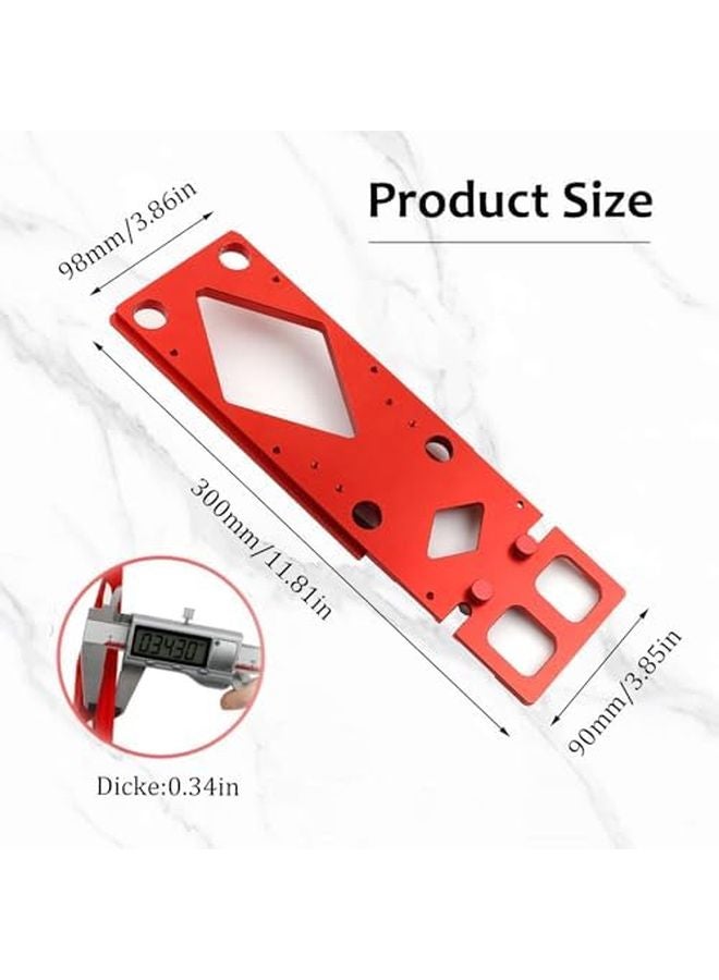 Qivine Red 340mm دليل مسار رأي منشار مع تصميم مضاد للانقلاب لقطع دقيق - Image 3