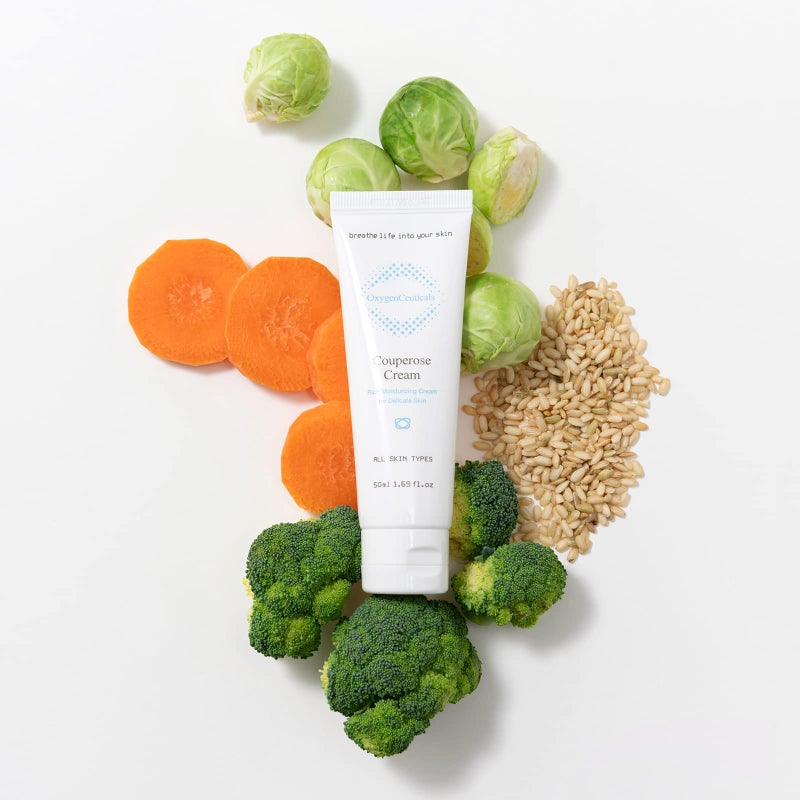 OxygenCeuticals Couperose Cream â€“ Soothing Moisturizer with Tomato Extract, Turnip Extract & Ceramide NP, Helps Calm Redness and Support Skin Barrier for Sensitive Skin. 1.69 fl.oz (50ml) - Image 2