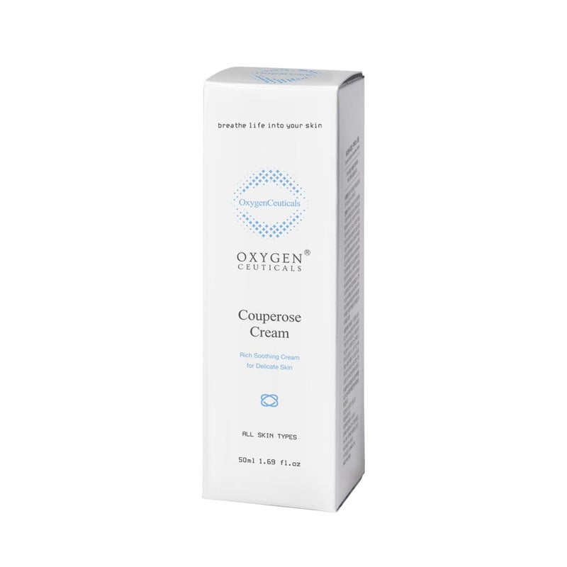 OxygenCeuticals Couperose Cream â€“ Soothing Moisturizer with Tomato Extract, Turnip Extract & Ceramide NP, Helps Calm Redness and Support Skin Barrier for Sensitive Skin. 1.69 fl.oz (50ml) - Image 4