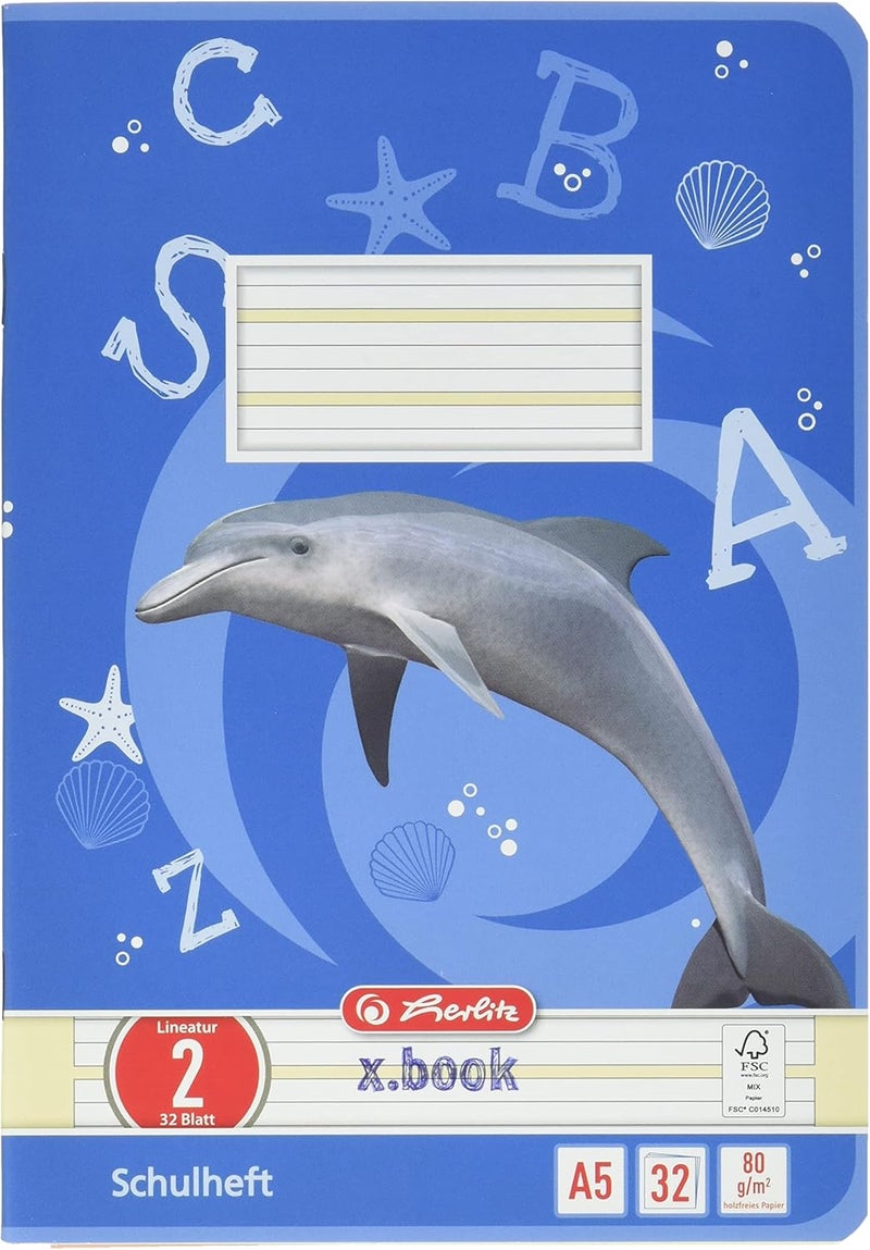 herlitz Schulheft x.book, DIN A5, Lineatur 2 / liniert - Image 1