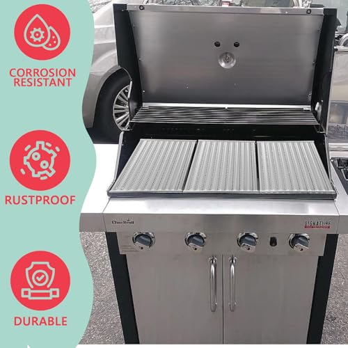 WEBROIL 463257520 G533-2200-W1 Emitter Plates for Charbroil 4-Burner Tru-Infrared 463242716 463242715 463276016 466242716 463257520 466242715, 17" Emitter Grates for Charbroil Commerical Replacement Parts - Image 3