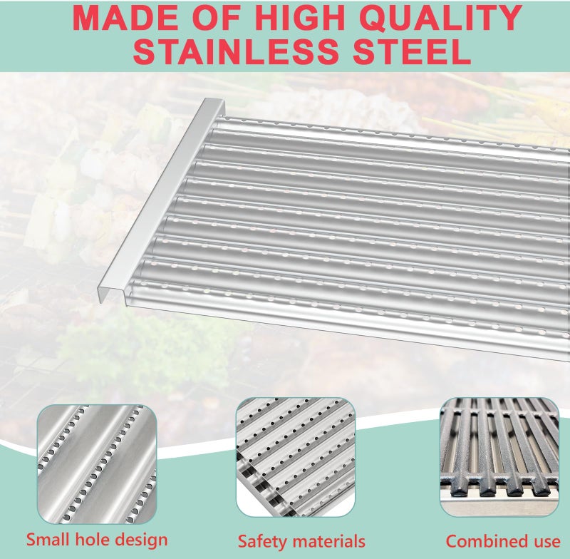 WEBROIL 463257520 G533-2200-W1 Emitter Plates for Charbroil 4-Burner Tru-Infrared 463242716 463242715 463276016 466242716 463257520 466242715, 17" Emitter Grates for Charbroil Commerical Replacement Parts - Image 5