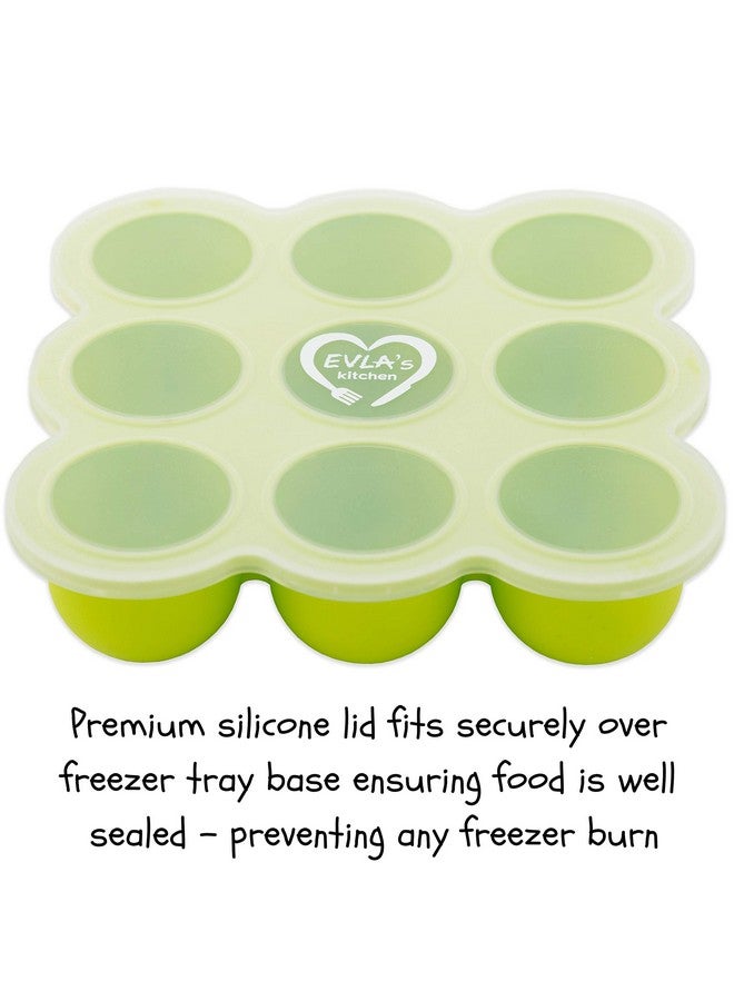 EVLA'S Baby Food Freezer Trays & Reusable Food Pouches Baby Food Storage Pouch Perfect For Serving Homemade Healthy Smoothies & Purees Easy Clean & Saves Money Baby Food Containers - Image 5
