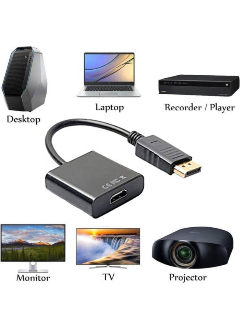 Displayport To HDMI Cable Display Port HDMI Converter Adapter